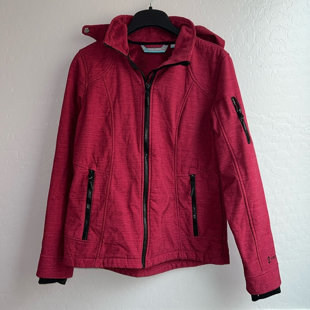 Free Country Women's Hooded Super Softshell Fall Jacket